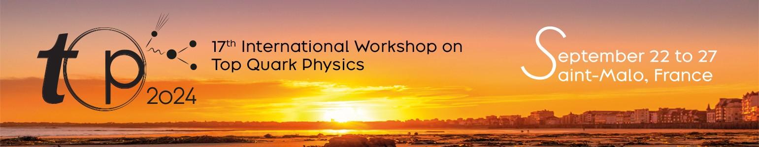 VIsuel Slide Top 2024 – The 17th International Workshop on Top Quark Physics – Du 22 au 27 septembre 2024.